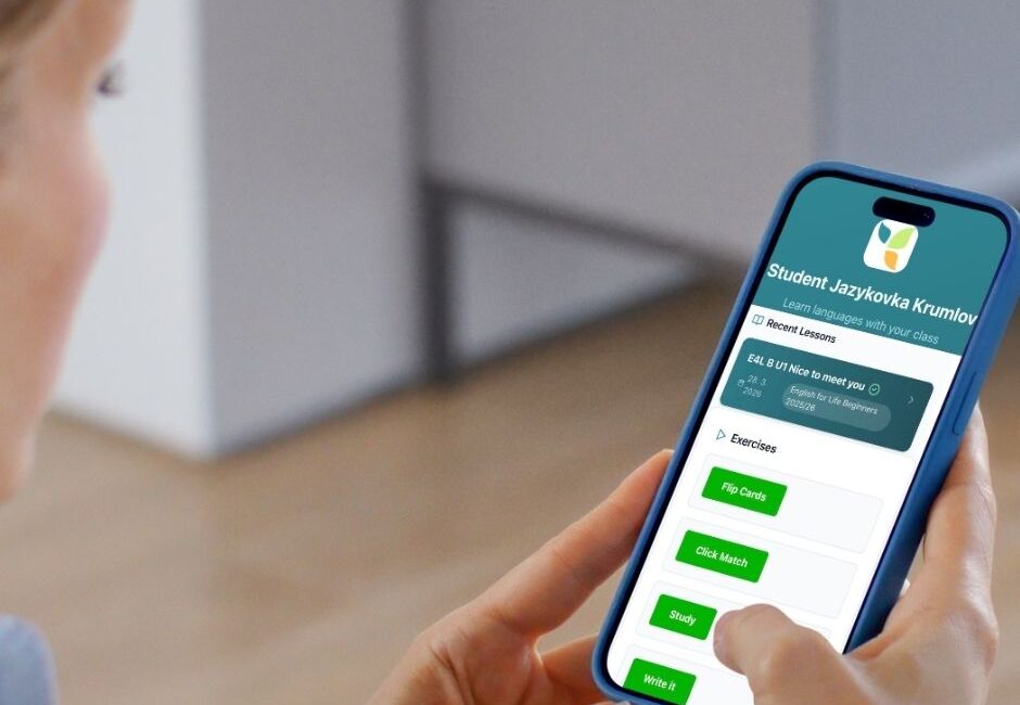 Naše vlastní appka: slovíčka a přehled hodin v jednom